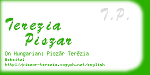 terezia piszar business card