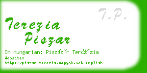 terezia piszar business card